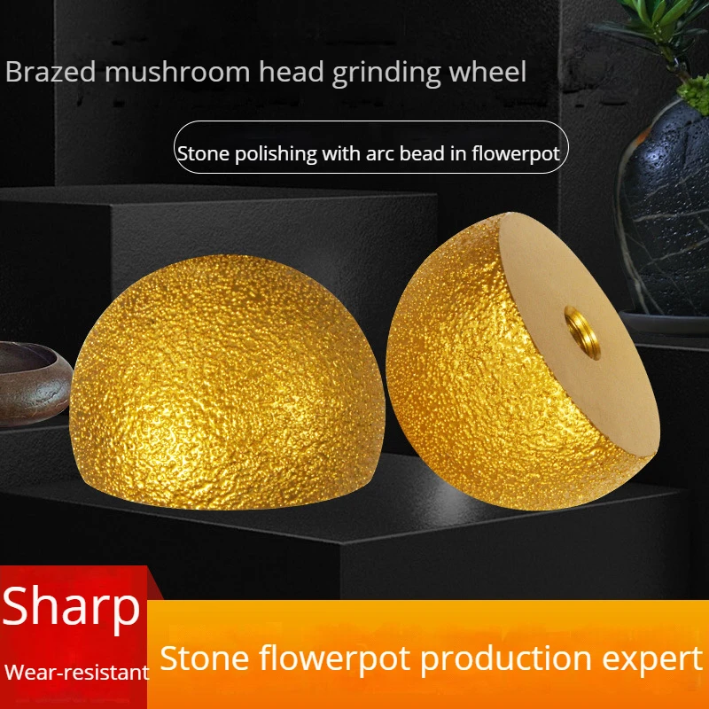 Stone Cobblestone Flowerpot Grinding Tool Diamond Edging Grinding Wheel And Polishing Angle Grinder Mushroom Head Grinding Wheel