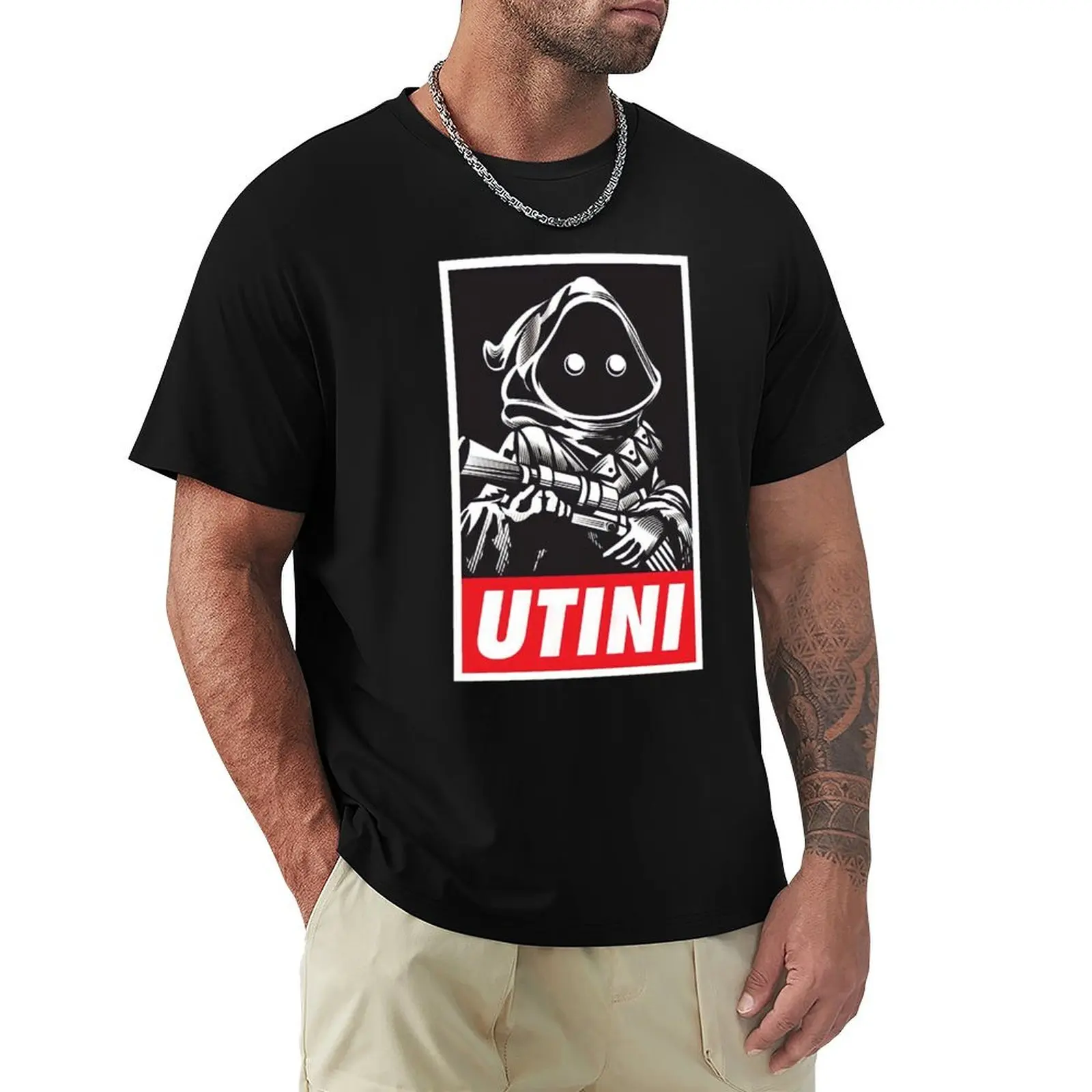 Funny Utini T-Shirt Casual Pattern Print Tee Shirt