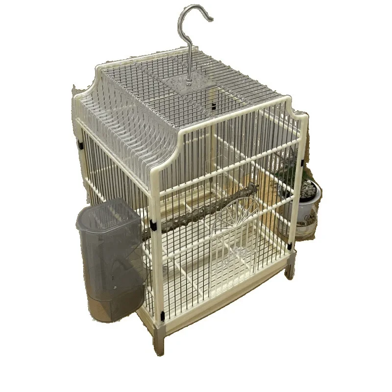 Acrylic stainless steel large deluxe version parrot cage starling cage