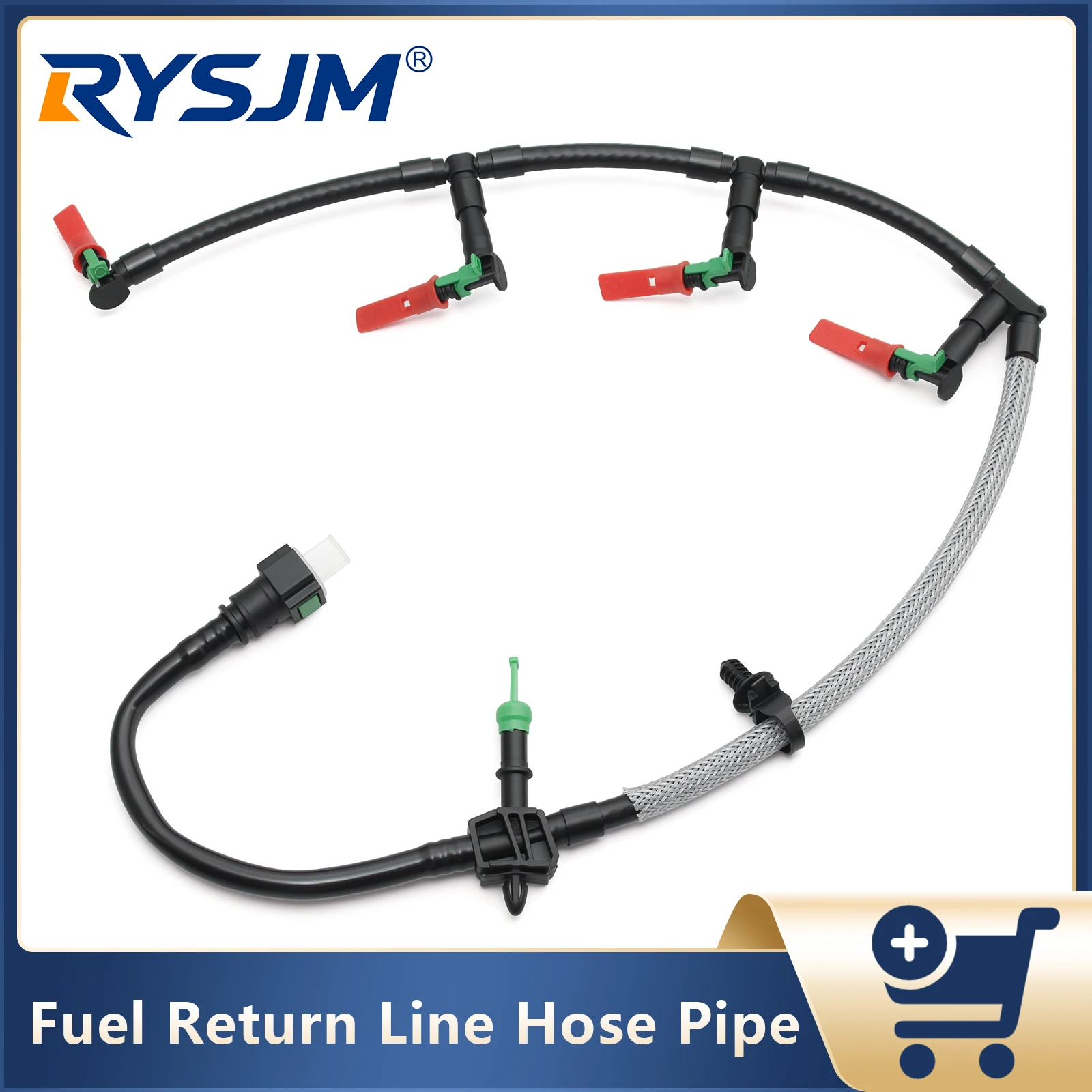 

Auto Injector Fuel Return Line Tank Line Hose Pipe Injector Hose BK3Q9K022AG 1761932 For Ford Transit MK7 MK8 Car Accessories