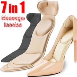 7 In 1 Memory Foam Insoles Women High-heel Shoes Insoles Anti-slip Cutable Insole Comfort Breathable Foot Care Massage Shoe Pads