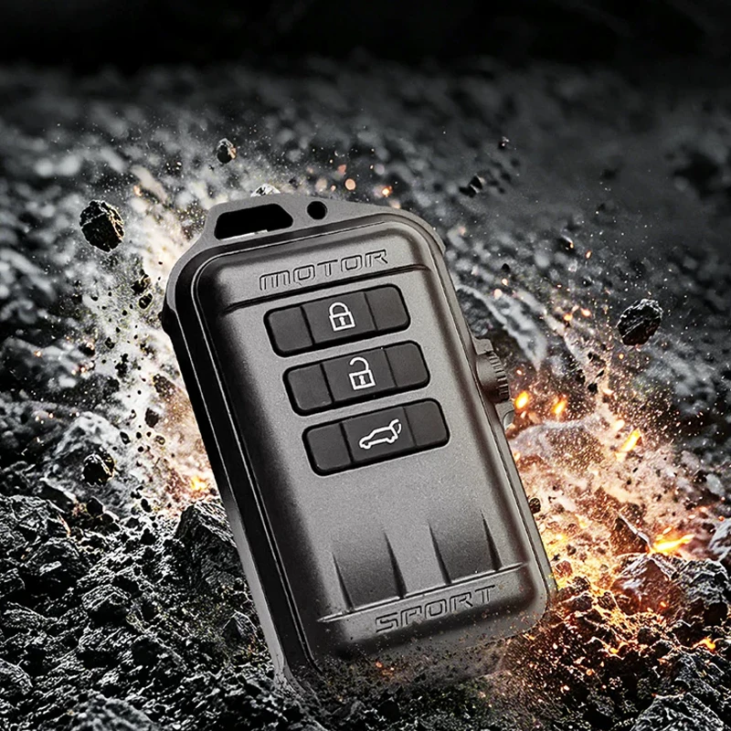 For Toyota Prado LC300 Avalon Metal Key Shell Cover Aluminum Alloy Case Screw Fixing