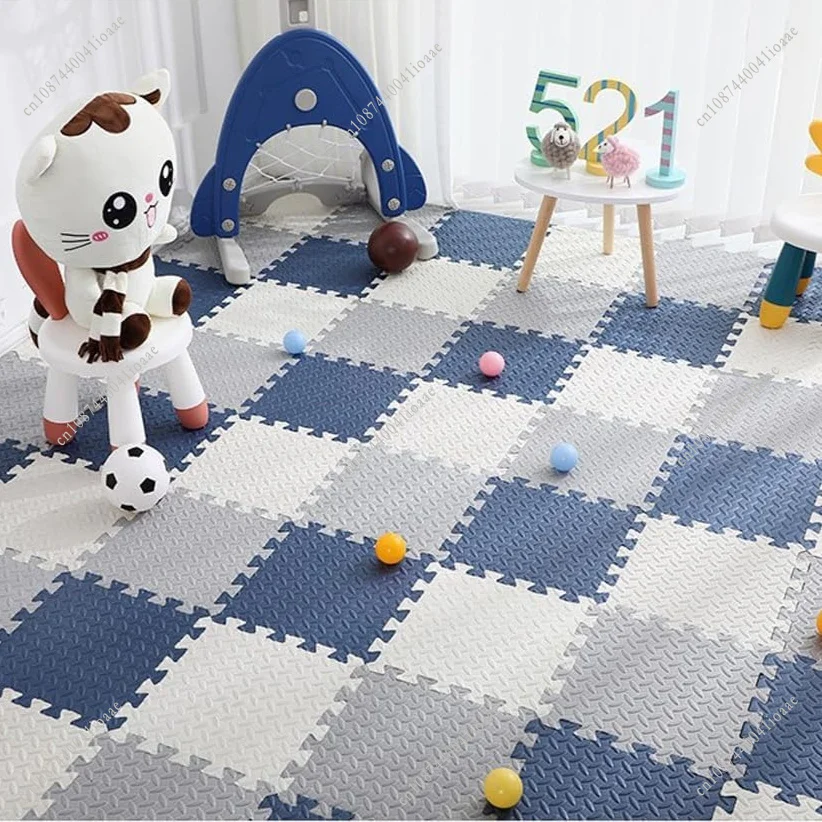 12Pcs EVA Spliced Foam Floor Mat 30x30x1CM Household Fitness Floor Mat Easy To Assemble Colorful Foam Flooring Interlocking Mat