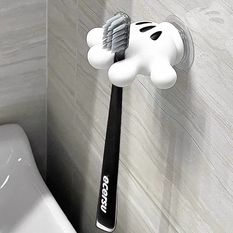 1PC Multifunctional toothbrush data line hook Mickey palm shape hook bathroom towel suction cup hooks