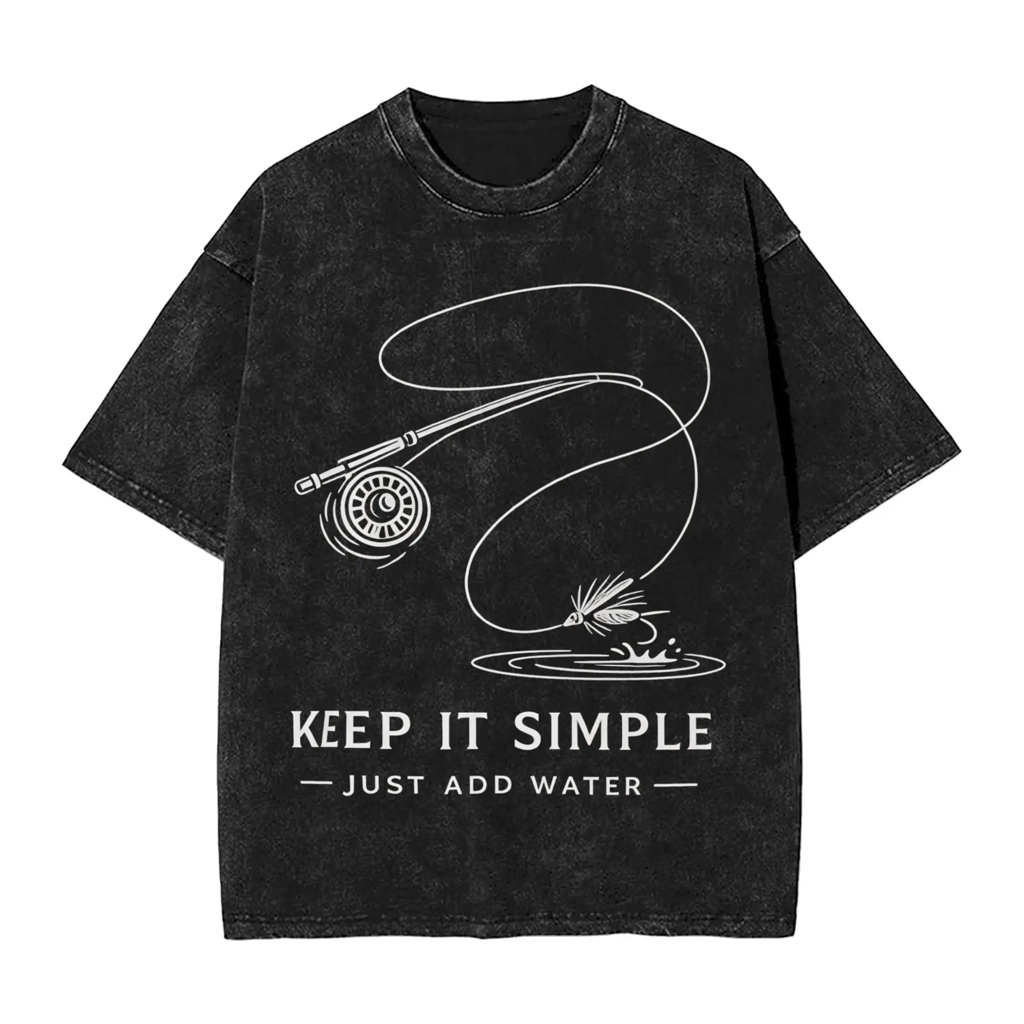 Fly Fishing T-Shirts Men  Leisure 100% Cotton Tee Shirt Crew Neck Short Sleeve T Shirts Gift Idea Clothing