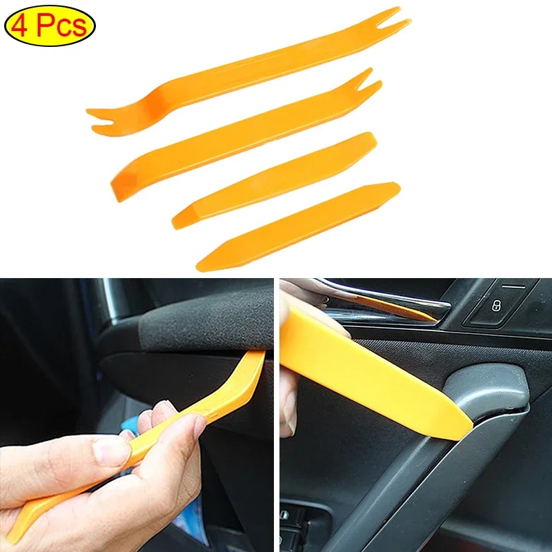 4 Pcs Car Panel Removal Installation Tool Car Interior Panel Door Clip Trim Dash Repairing Plastic Tool Set Auto Accessories