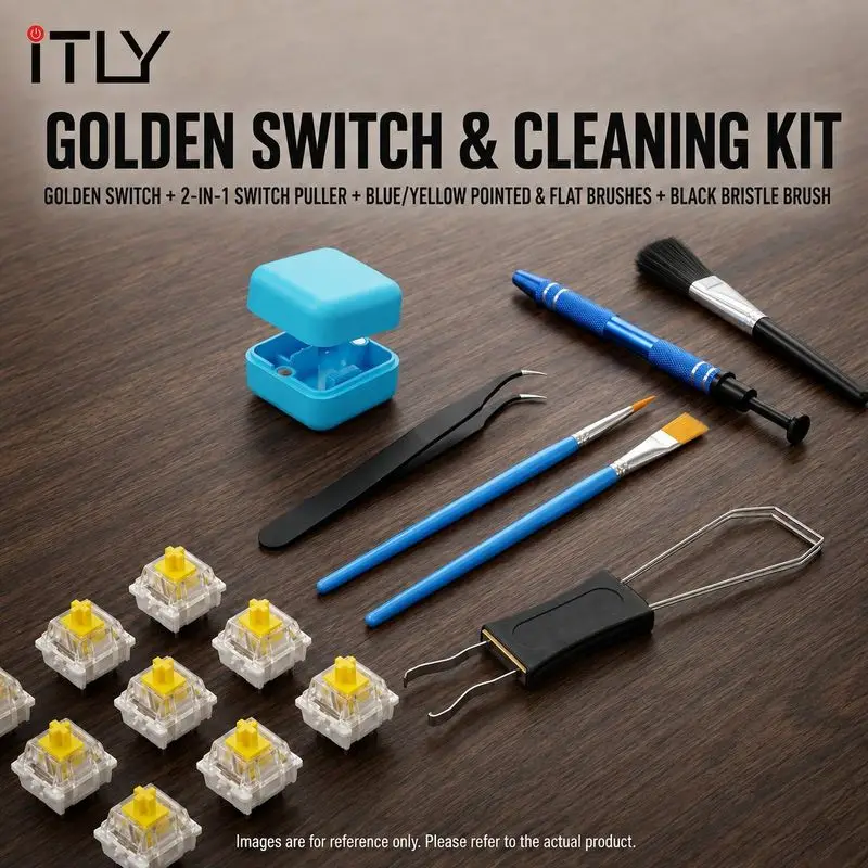 ITLY 3PIN Dustproof Click Switch,Crisp clicking Sound with Strong Tactile Feedback, Suitable clicker for 3D Prints