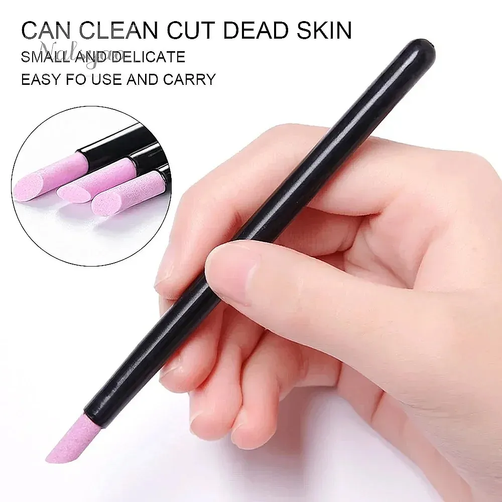 Quartz Stone Nail File Rod Cuticle Remover Dead Skin Remover Lightweight Portable Manicure