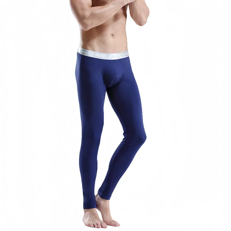 

Men's Slim-Fitting Thermal Underwear Long Johns Base Layer Thin Warm Leggings Comfortable No-Underwear Needed Bottoms