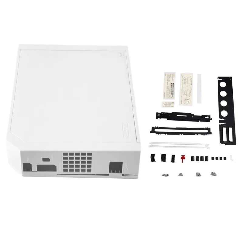AT82-Replacement Housing Shell Case Protector For For Wii Game Console Full Case Cover For Wii Console B