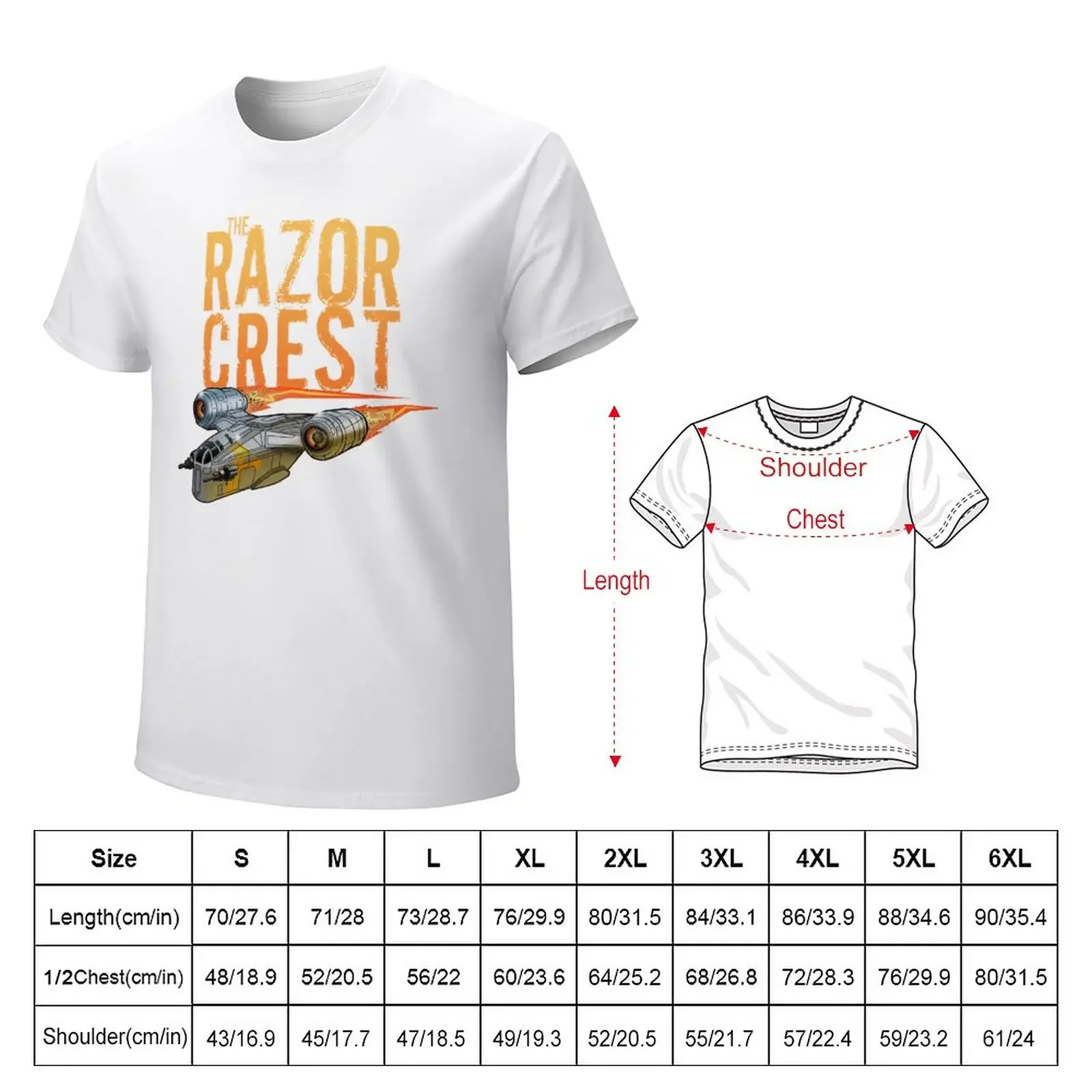 The Razor Crest T-Shirt quick drying boys whites clothes for men