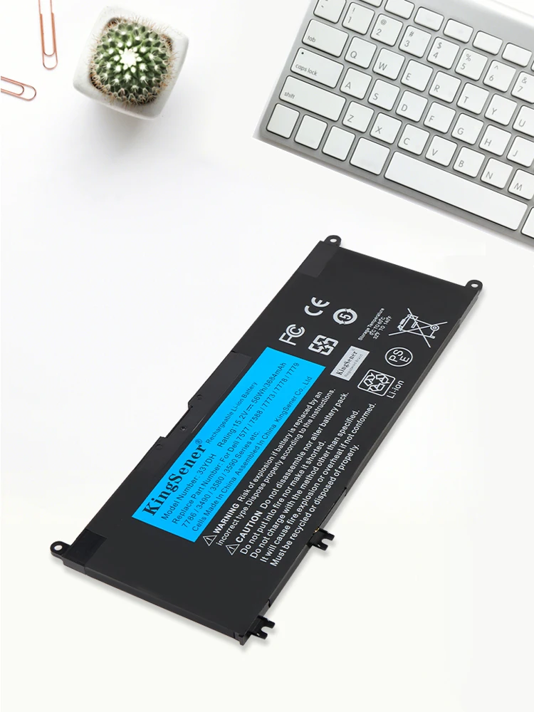 Bateria do laptopa KingSener 56Wh 33YDH do Dell G3 3579 3779 G5 5587 G7 7588 Inspiron 15 7577 17 7778 7786 Latitude 3380 3490 — zdjęcie produktu 7