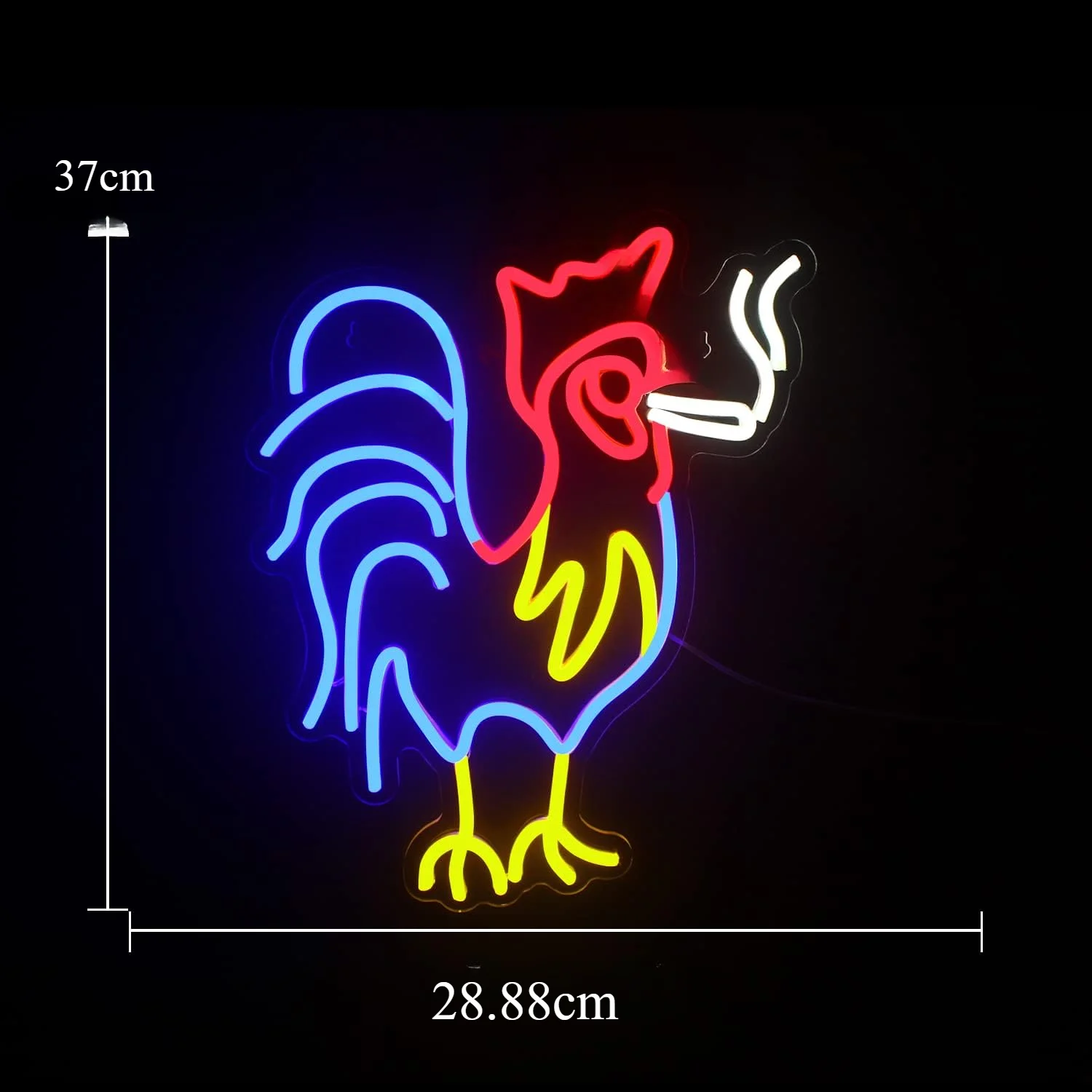 Rooster Neon Sign Chicken LED Neon Light For Wall Decor Animal Lights Room Decor Birthday Party Gifts Decoration Aesthetic