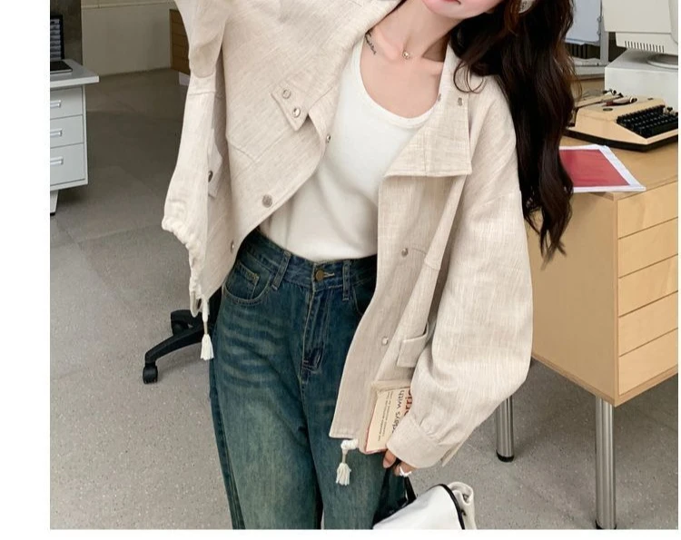 سترة عمال عصرية على الطراز الغربي للنساء لخريف 2025، نمط جديد فضفاض وكسول، كاجوال #5