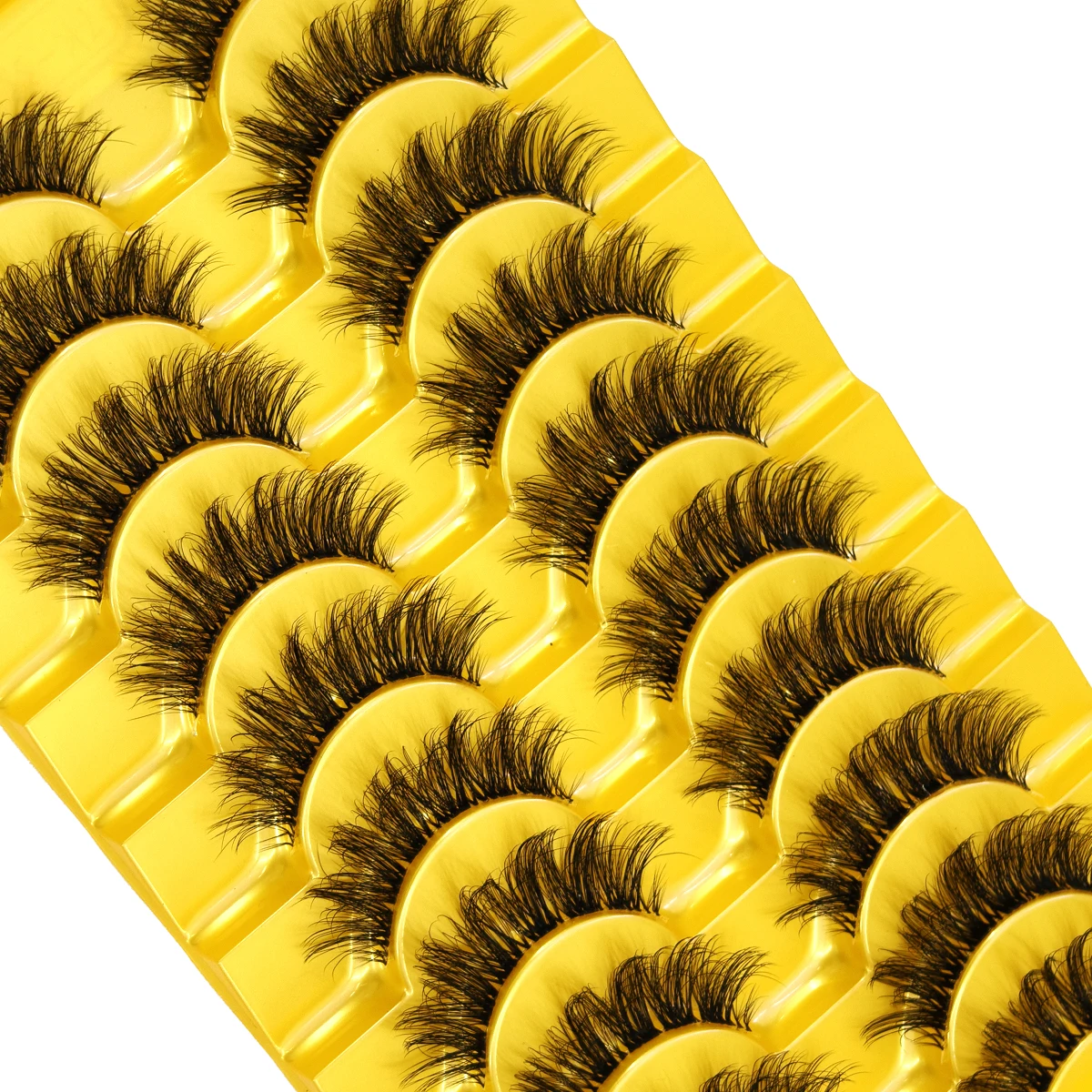 HBZGTL10Pairs 8D Mink Lashes Natural Mink False Eyelashes Dramatic Volume Fake Eyelash Extension Faux Cils Wholesale Makeup Tool