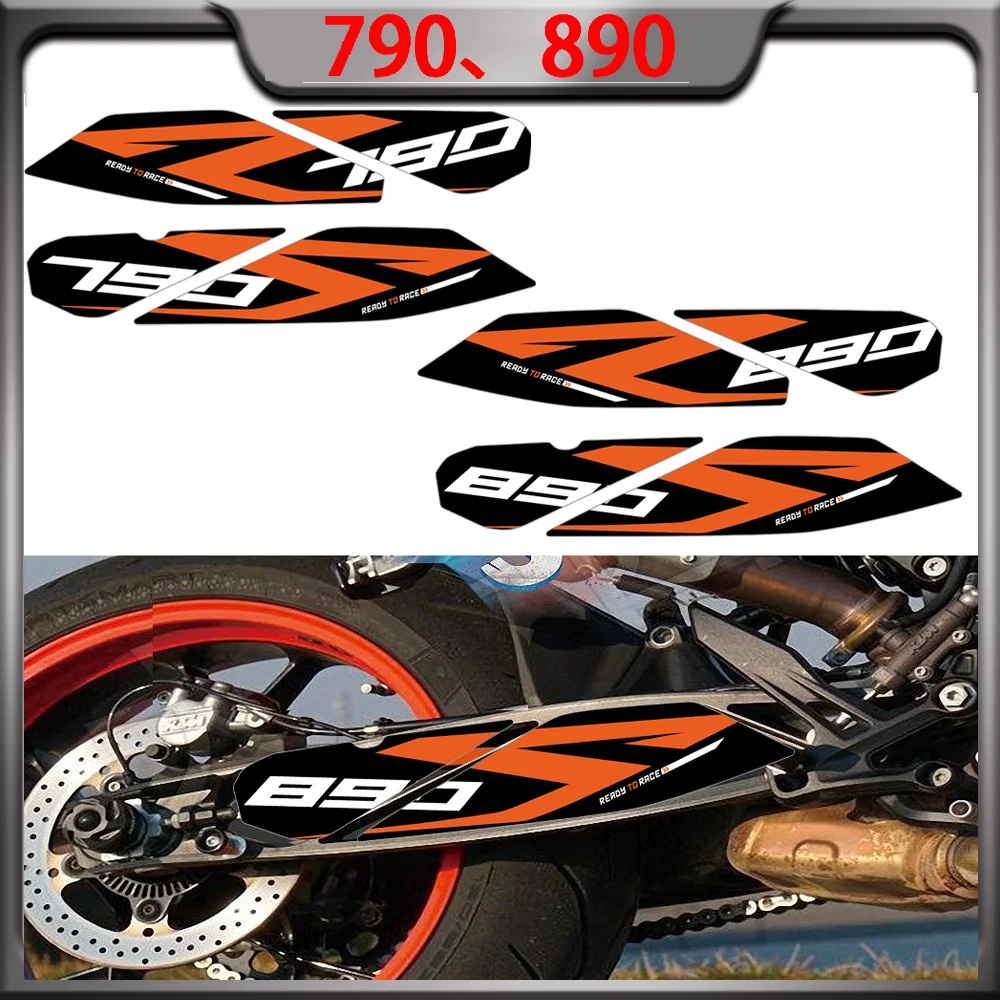 For KTM Duke 790 890 SwingArm Stickers Motorcycle Accessories Protector Swing Arm Decals Adventure Duke790 Duke890 Duke890R 2024