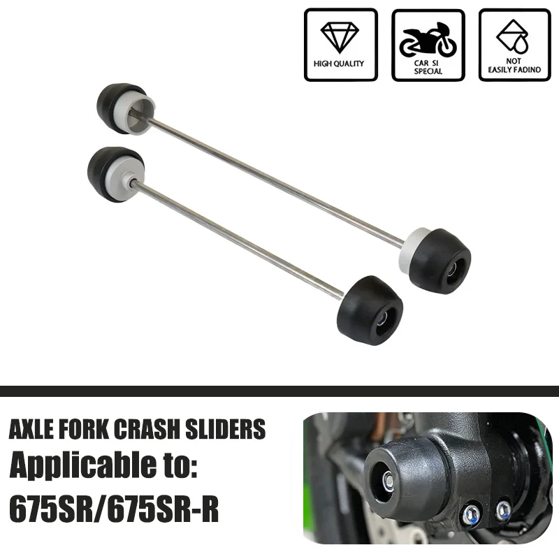 

For 675SR For 675SR-R 2024 2025 NEW Motorcycle Accessories Front & Rear Axle Fork Crash Sliders Wheel Protector