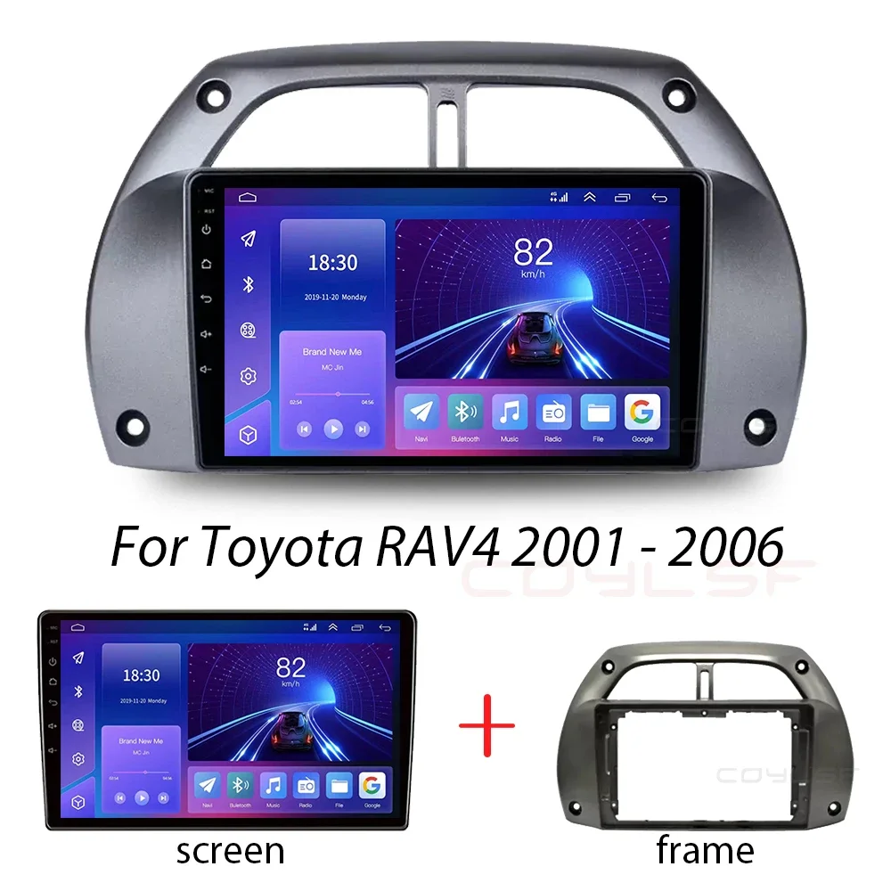 Android 13 2Din Car Radio Multimedia Video Player Navigation GPS For Toyota RAV4 Rav 4 2001-2006 Carplay 8+128G Head Unit