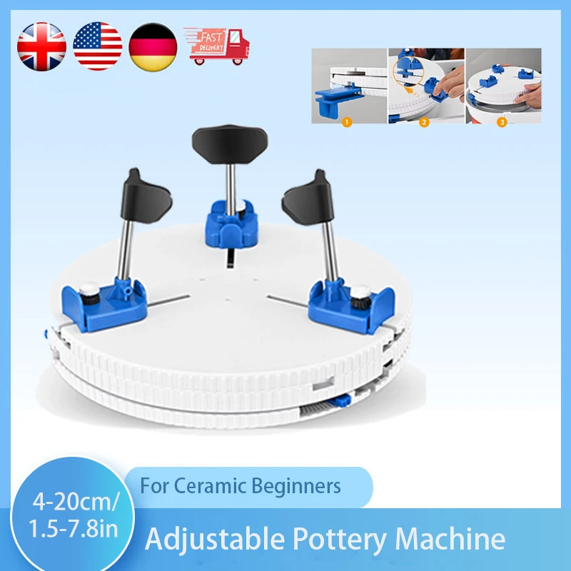 Adjustable Pottery Machine Turntable Clamp And Pottery Trimming Tool Automatically Find The Trimming Center For Schools