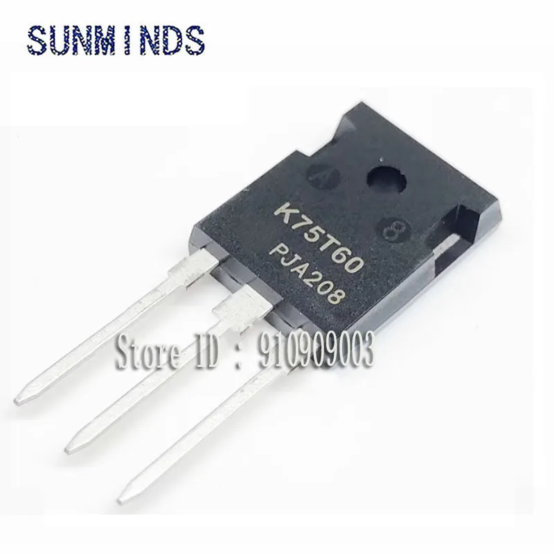 10pcs/lot IKW75N60T IGBT 600V 80A 428W 75T60 K75T60 TO247 IC best quality stock!
