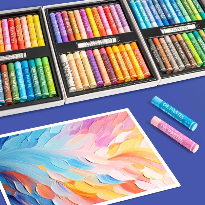 

12/24/36/48 Color Super Soft Heavy Color Oil Pastel Crayon Set Easy To Cut and Scrape for Texture Painting Graffiti