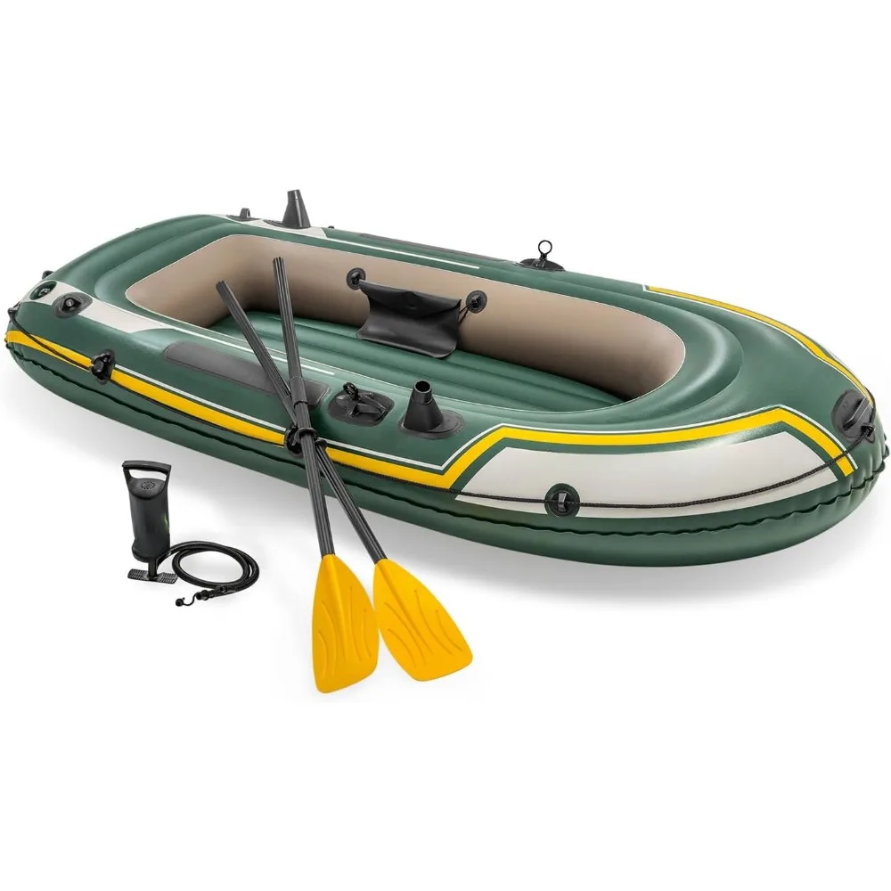 

Inflatable Kayak, Crossover Stand Up Paddle Board Kayak Kit Pump, 2 Paddles, Inflatable Kayak