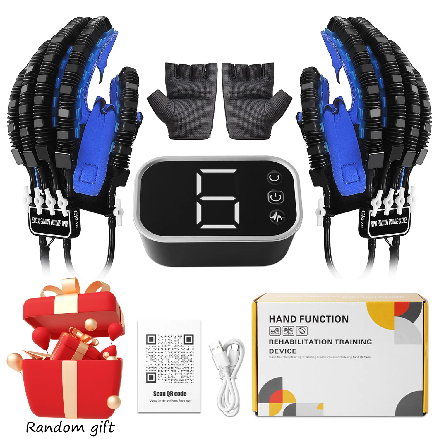 Gants de rééducation des mains, dispositif Robot, exercice des mains, gant d'hémiplégie, équipement de récupération des accidents, dispositifs d'entraînement des doigts