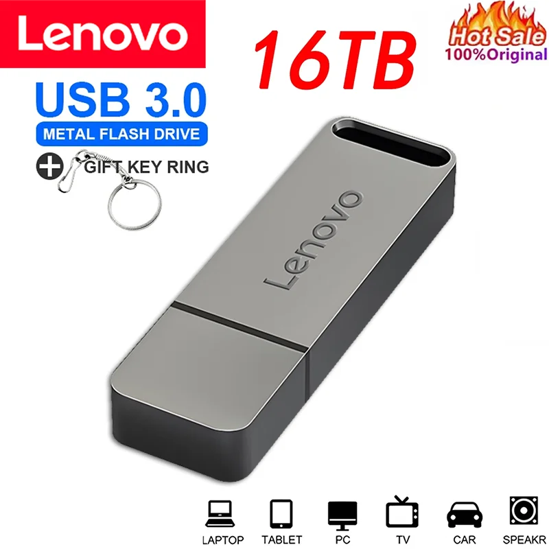 

Lenovo 16TB U Disk USB3.1 400MB/s DJI 8TB 4TB 2TB USB3.0 Flash Drive 350MB/s 1TB Pen Drive 250MB/s Drone 4K Waterproof