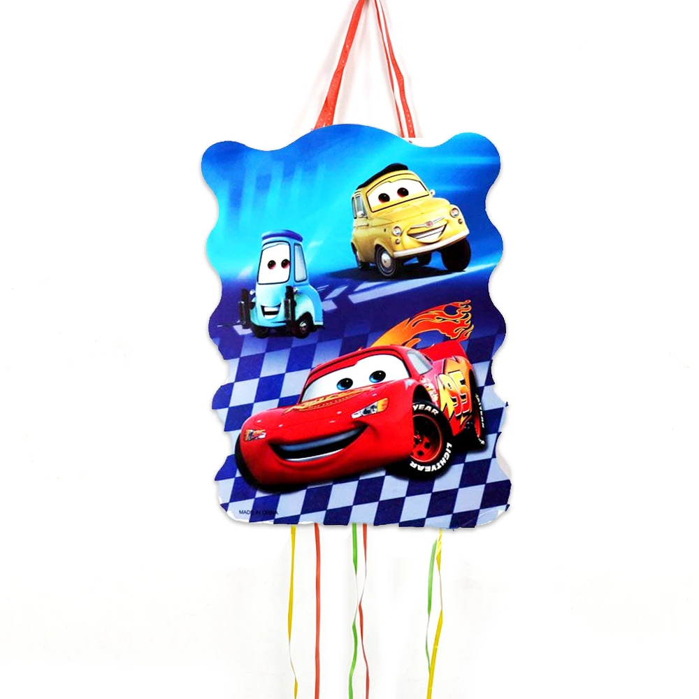 1pcs/lot Cars Cartoon Theme Pinatas Boys Kids Favors Happy Birthday Events Party Decorations DIY Paperboard Pinata