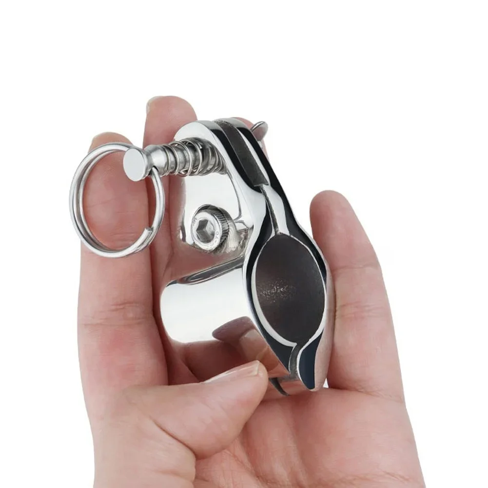 

Deck Sunshade Mounting Silver 316 SS Pipe Clamp Versatile Marine Support System Marine Clamp Yacht Sunshade Fitting