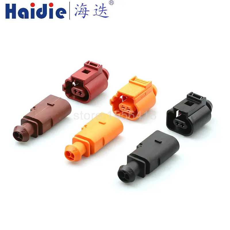 

1-20 sets 2 pin automotive connector 1J0973802 1J0973702 6X0973802C 8K0973702C 6X0973802A 1J0973702A