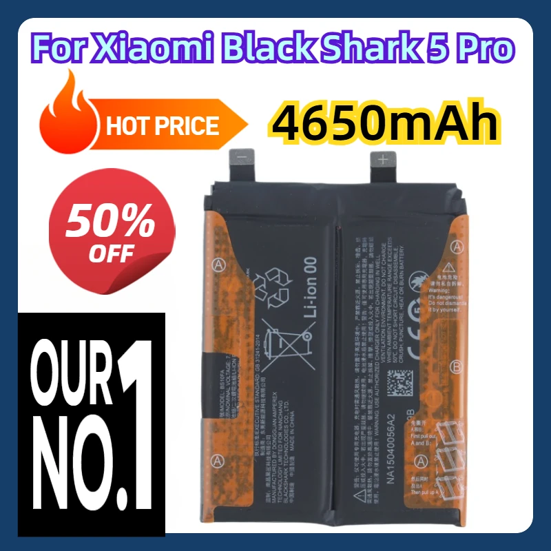 For Xiaomi Black Shark 5 Pro Blackshark Repalcement Phone Battery BS10FA Battery 4650mAh