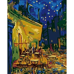 Van Gogh Landscape DIY Cross Stitch Embroidery 11CT Kits Needlework Craft Set Printed Canvas Cotton Thread Home     Design