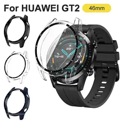 Tempered Glass Case For Huawei Watch GT2 46mm Cover Full Coverage Bumper Screen Protector For Huawei Watch GT 2 46mm Shell