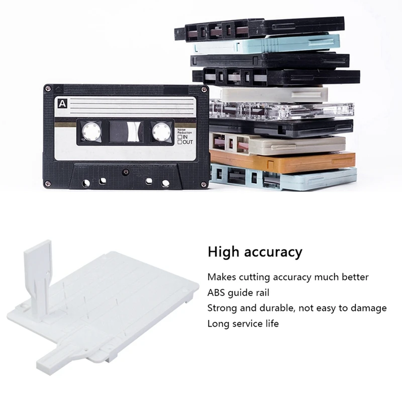 Tape Splicing Set Reel To Reel Tape Recorder Splicing Block For Opening Cassette Tape Repair With Two Fixers
