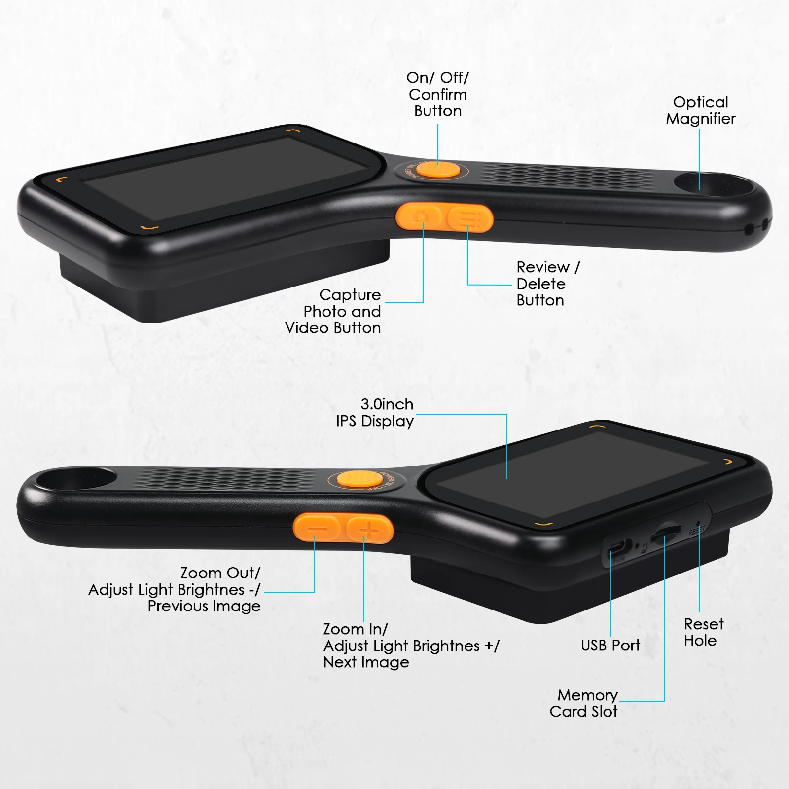 500X Digital Microscope with 3.0