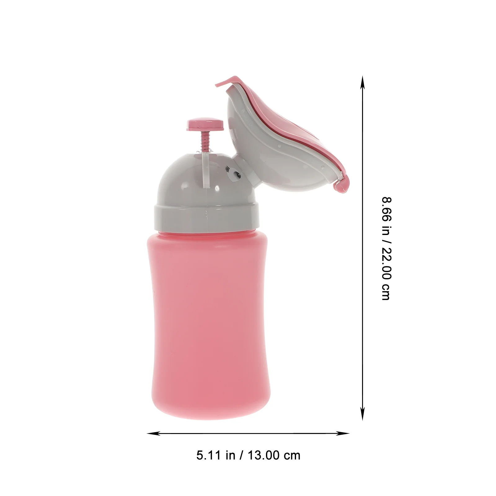 Botella de orinal para coche para niños, Mini contenedor portátil ligero, inodoro de emergencia para niños, sin fugas, forma de dibujos animados, Material PP, coche