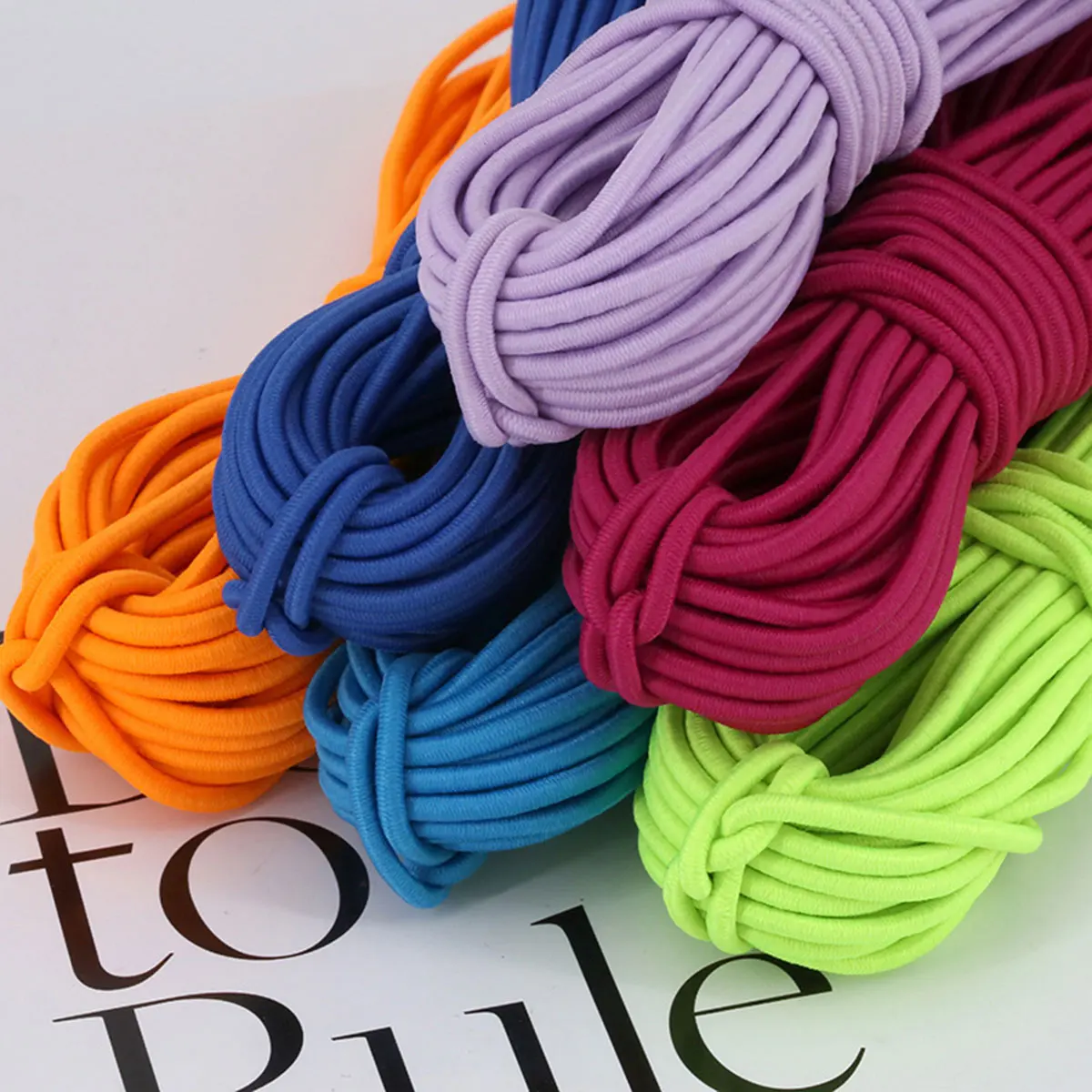 10M Multicolor 2.5mm Thick Elastic Cord Woven Thread String Strap Jade Hanging For DIY Braided Bracelet Crafts Accessories