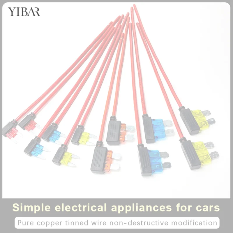 Micro Standard ATM APM Blade Mini Medium Simple Safety Device 10A 15A 20A Car Fuse Holder Add-a-circuit TAP Adapter