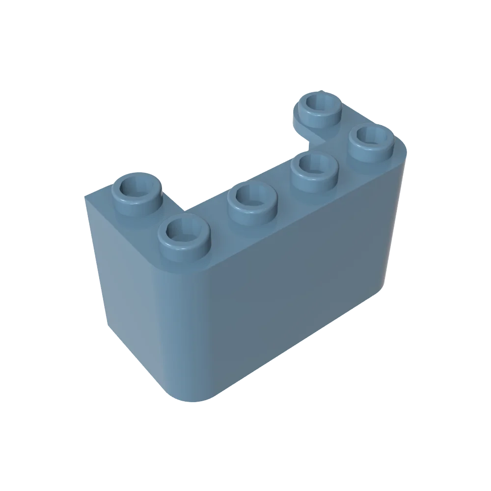 مكعبات بناء Gobricks GDS-1156 الزجاج الأمامي عمودي 2 × 4 × 2 متوافقة مع ليغو 4594 للأطفال التعليمية التقنية