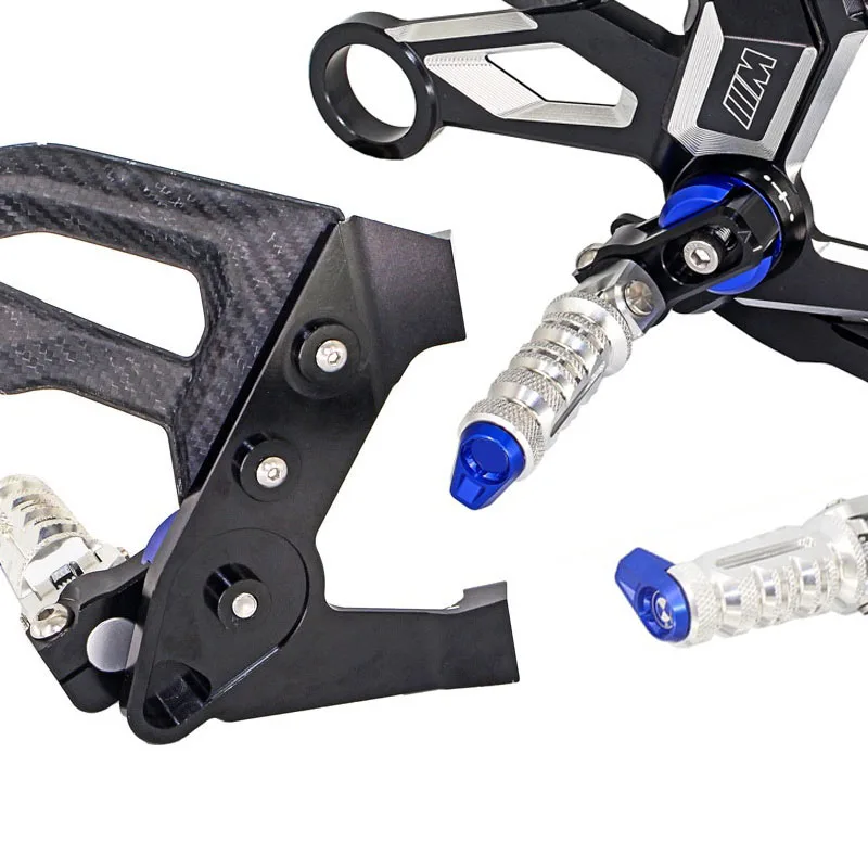 S1000RRFootrest Foot Pegs For bmw s1000rr S1000RR M1000RR 2019-2023 S1000R K63 2021-2023 Carbon Fiber Heel Wing Adjuster Rearset