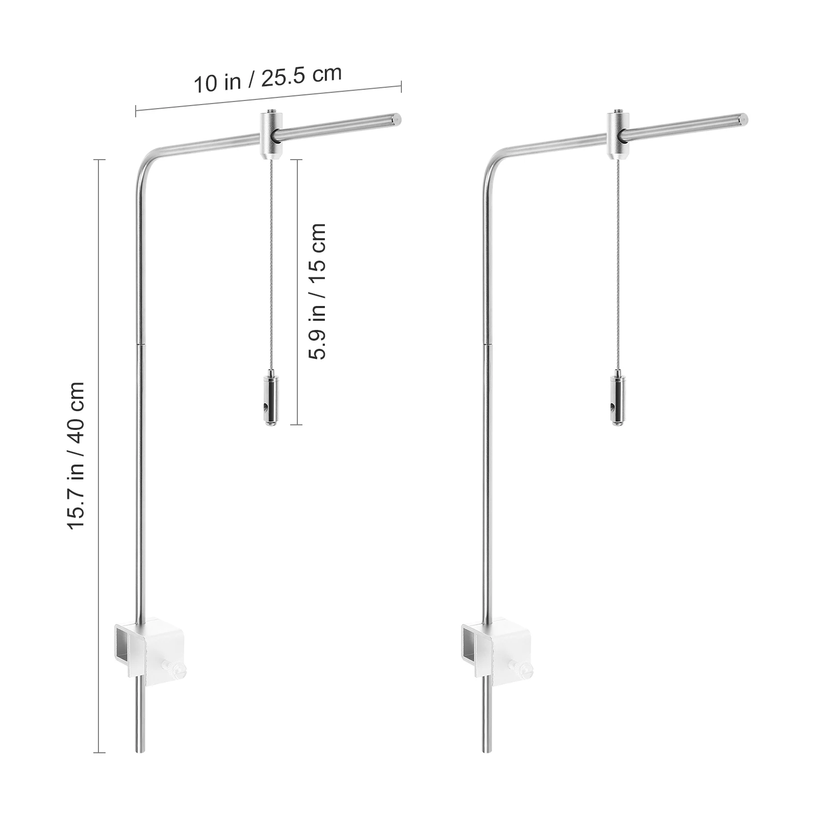 Estante de luz para pecera, soporte de iluminación para plantas acuáticas, soporte colgante para pecera, colgador de luz ajustable, accesorio de herramienta de alimentación para peces