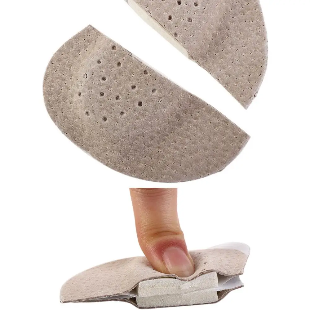 Schoenen met hoge hak Voetverzorgingshulpmiddelen Halve meter inlegzolen Voorvoetkussentjes Hakken Patch Voetboogkussen Lederen massage-inlegzolen