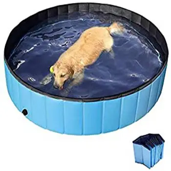 

Pet Dog Pool Foldable Swimming Pool Plastic Pet Bathtub portable Large Pet Pool for Dogs Cats and Kids Indoor & Outdoor