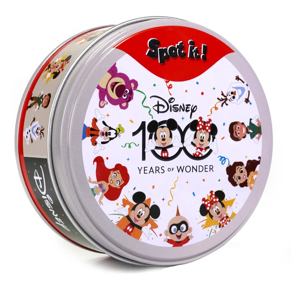 لعبة بطاقات Dobble Spot It - لعبة مطابقة سريعة المطابقة للأطفال والكبار، لعبة السفر للحفلات العائلية للأعمار من 6 سنوات فما فوق، 2-8 لاعبين