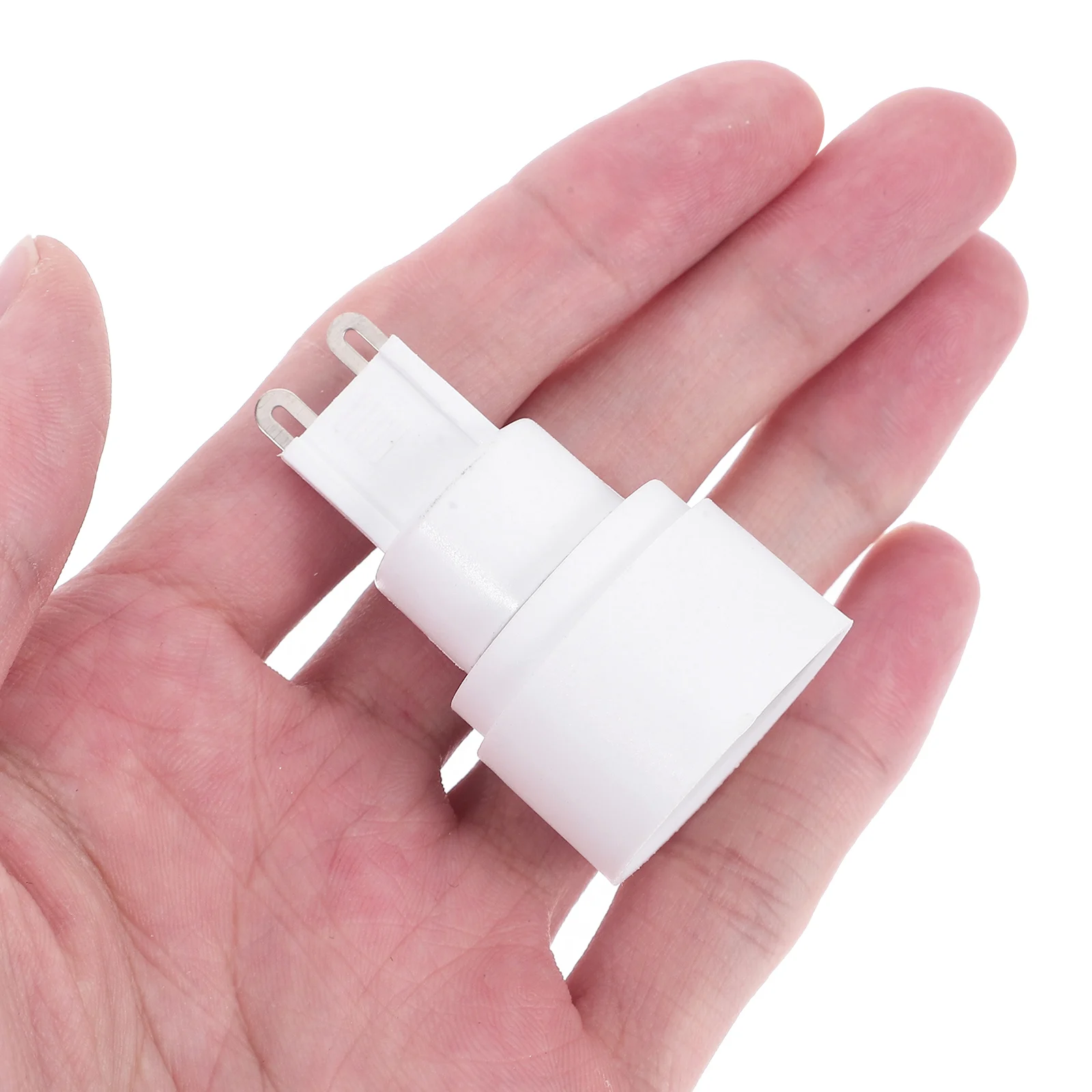 

G9 to E14 Lamp Holder Converter Ceramic Light Bulb Socket Adapter for Home Office LED Fixtures Wide Compatibility Heat Resistant