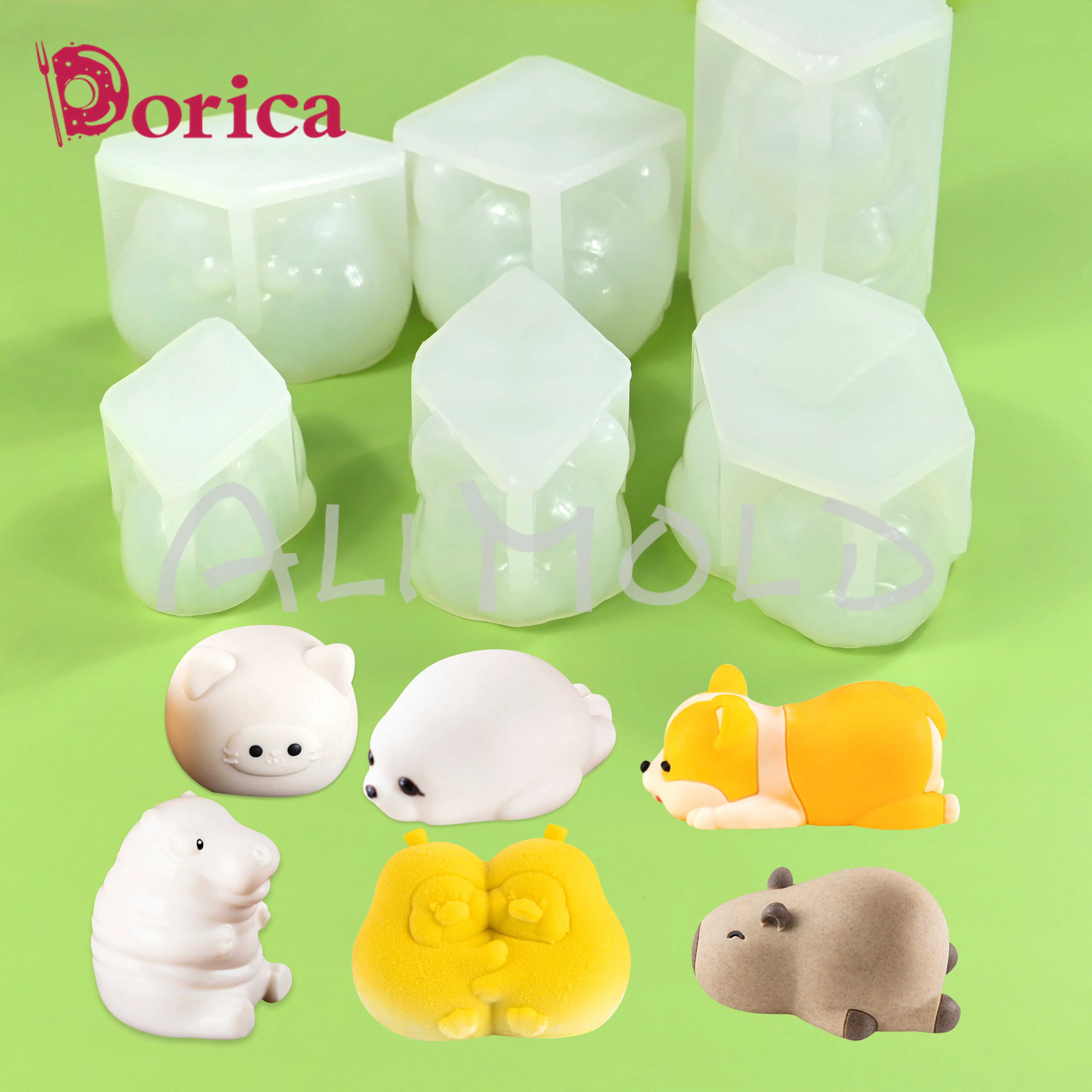 

Animal Candle Mold Diy Capybara Duck Dog Cat Shape Soap Plaster Moulds Chocolate Pudding Silicone Mould Cake Decorating Tools