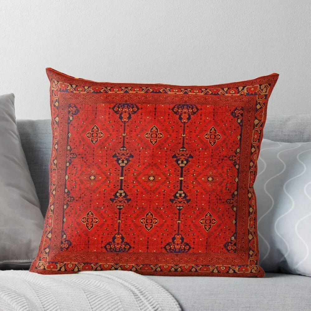 

Red Oriental Heritage Traditional Bohemian Moroccan Style Throw Pillow luxury decor Sofa Covers pillow