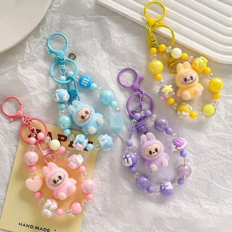 

2025 Lafufu Keychain Cute Bead Jewelry Creative Backpack Pendant Cell Phone Pendant Couple Accessorie Decoration Children Gift