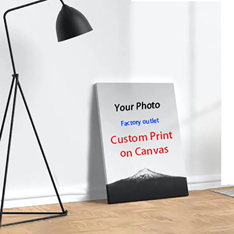 

Dropshipping Custom Print Your Photos on Canvas HD Add DIY Wood Frames Painting Wall Art Photos Poster for Home Decoration